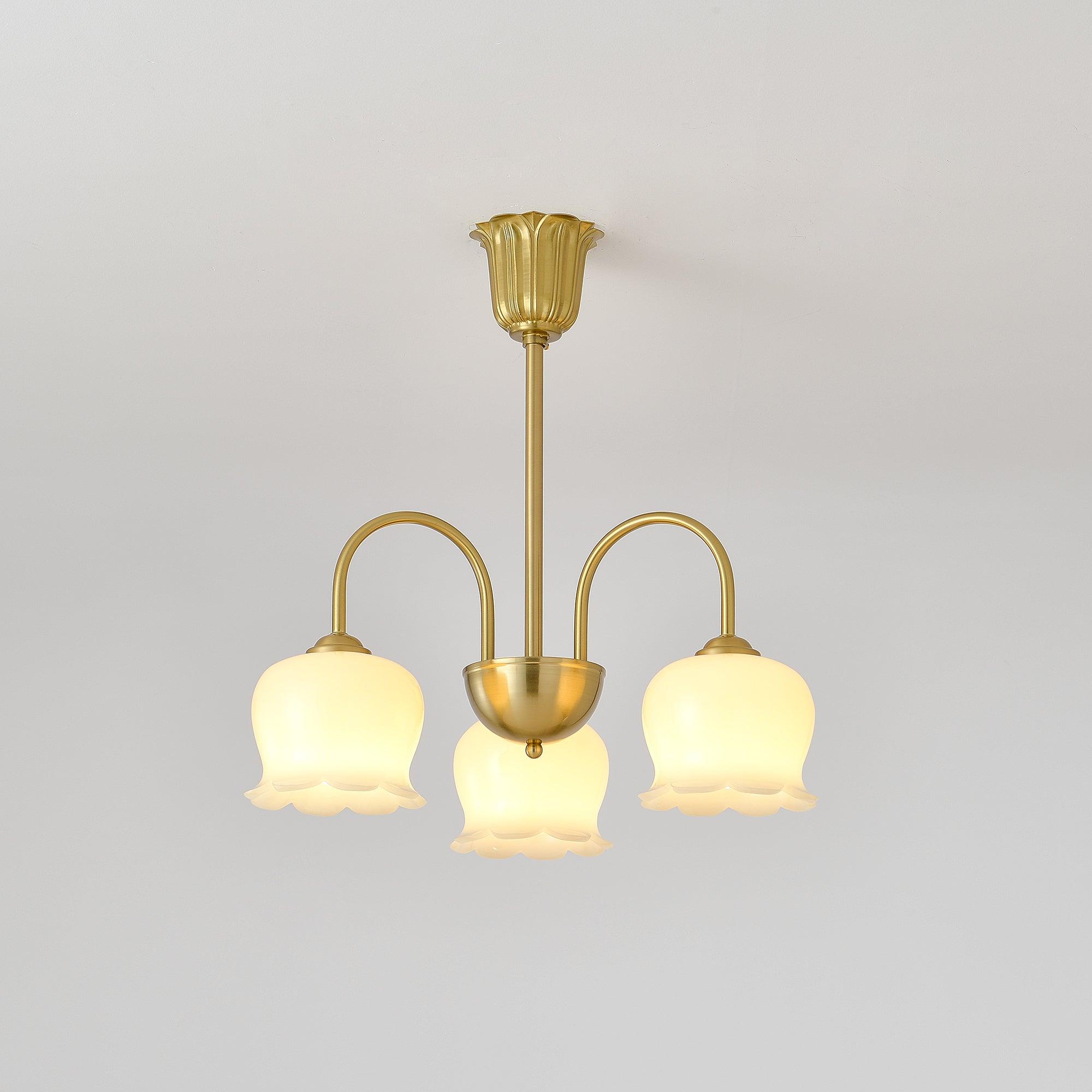 Fionel Petal Glass Floral Chandelier - Neutralighting