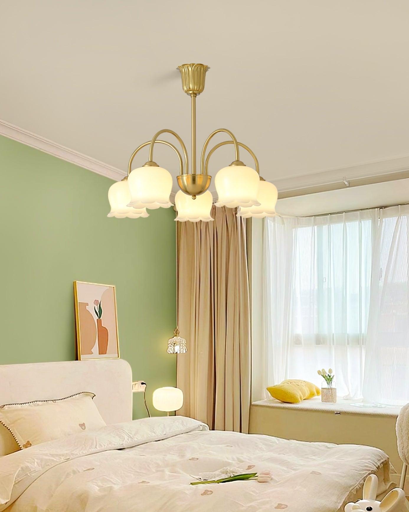 Fionel Petal Glass Floral Chandelier - Neutralighting