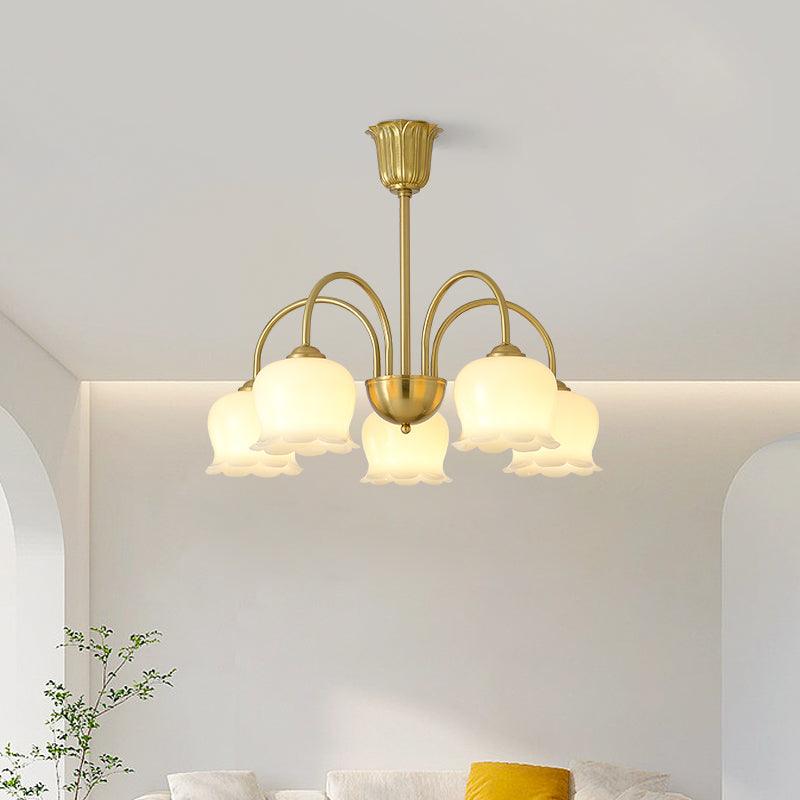 Fionel Petal Glass Floral Chandelier - Neutralighting