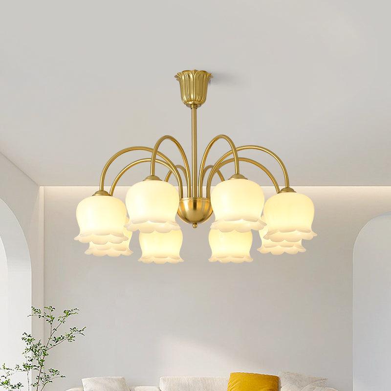 Fionel Petal Glass Floral Chandelier - Neutralighting