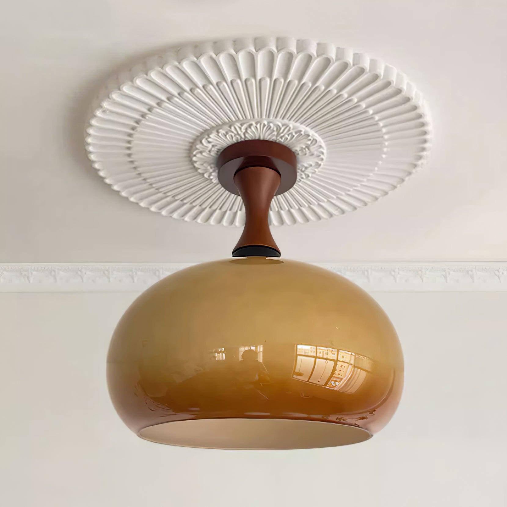 Liora Amber Glass Ceiling Light - Neutralighting