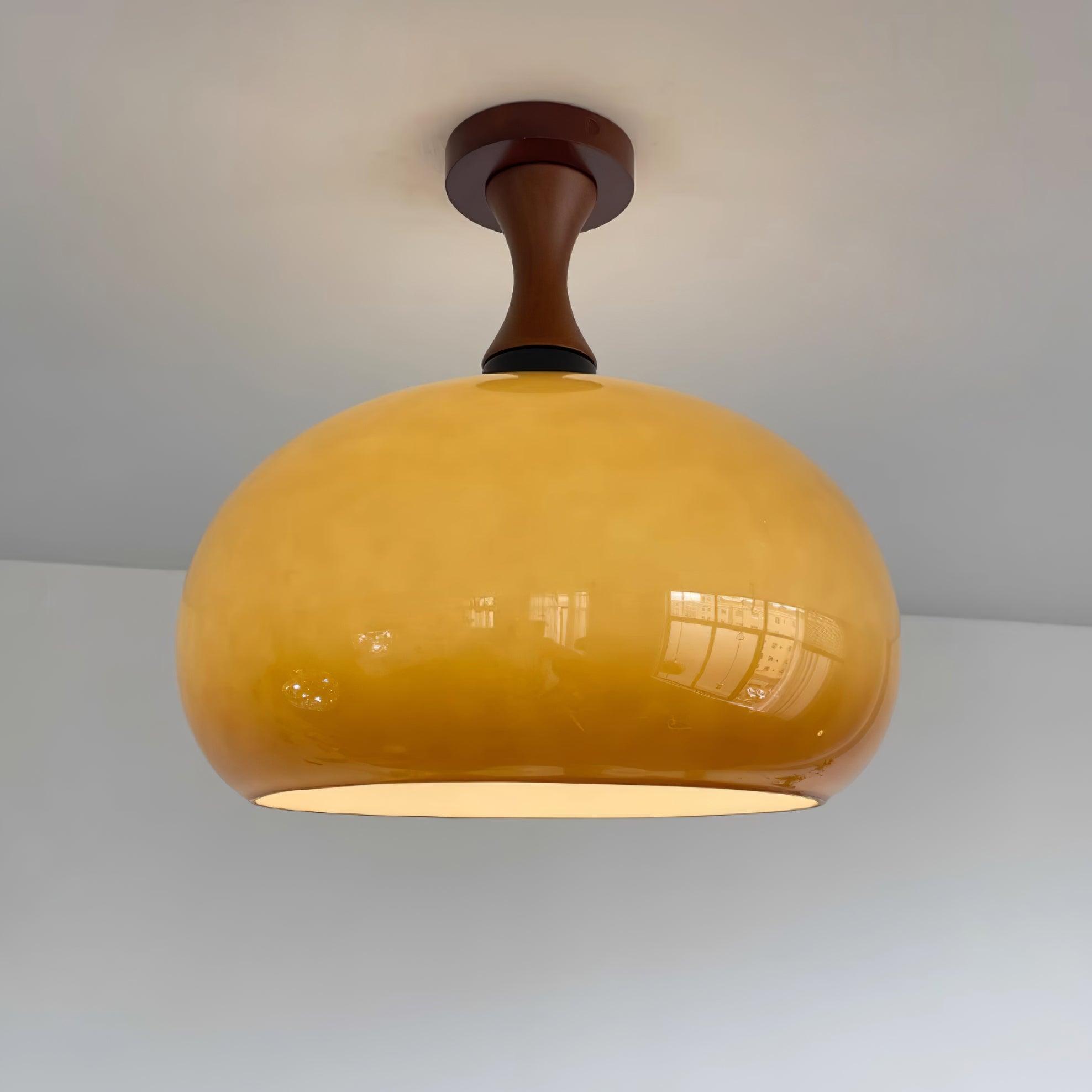 Liora Amber Glass Ceiling Light - Neutralighting