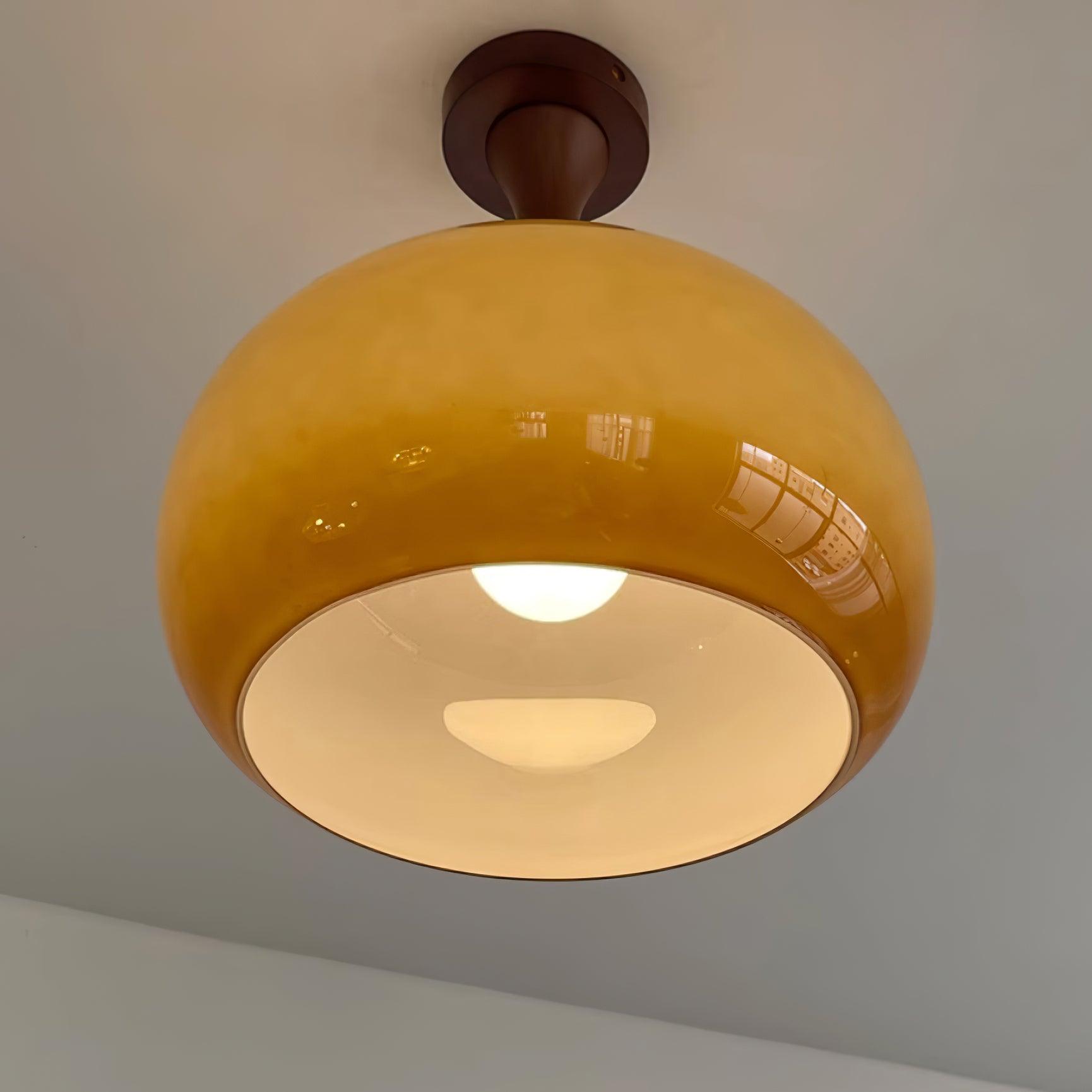 Liora Amber Glass Ceiling Light - Neutralighting