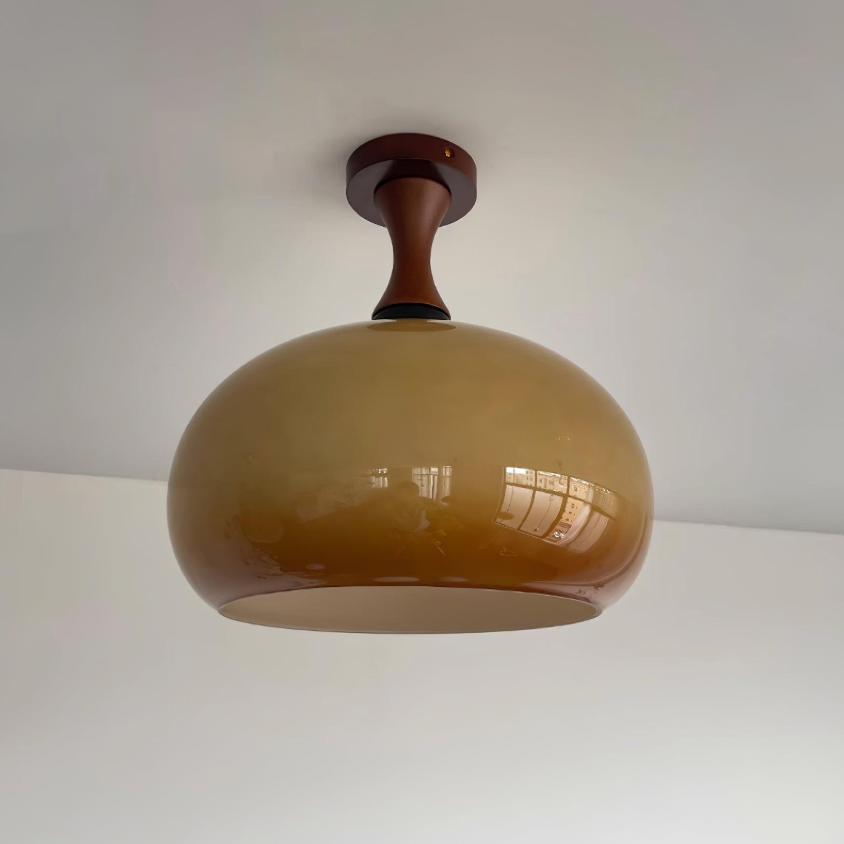 Liora Amber Glass Ceiling Light - Neutralighting
