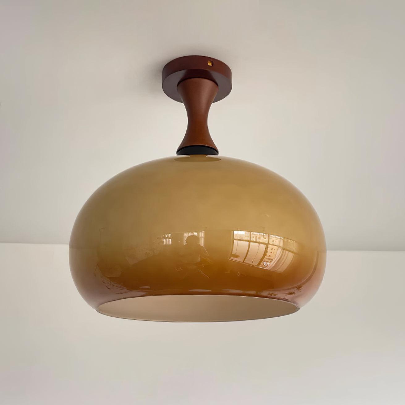Liora Amber Glass Ceiling Light - Neutralighting