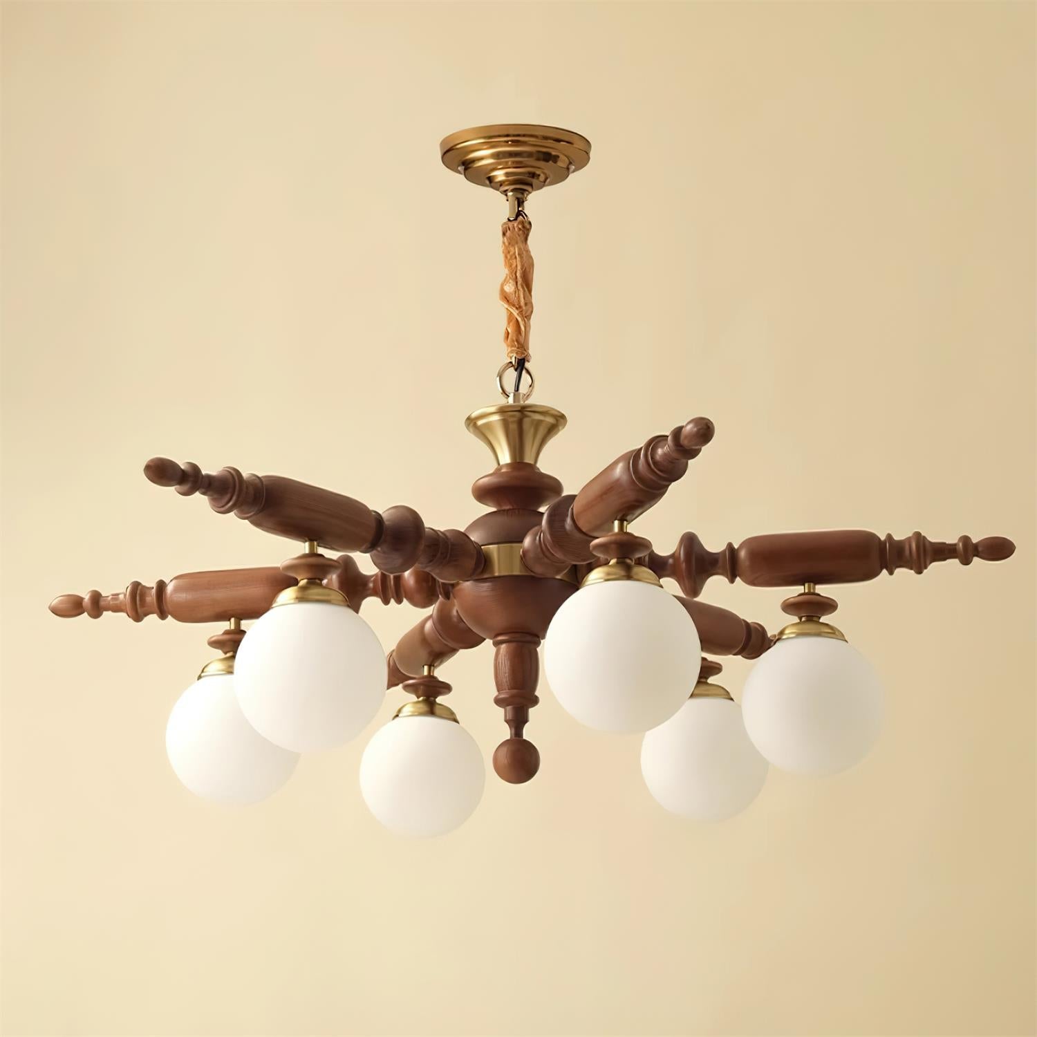 Juvian Wooden Chandelier - Neutralighting