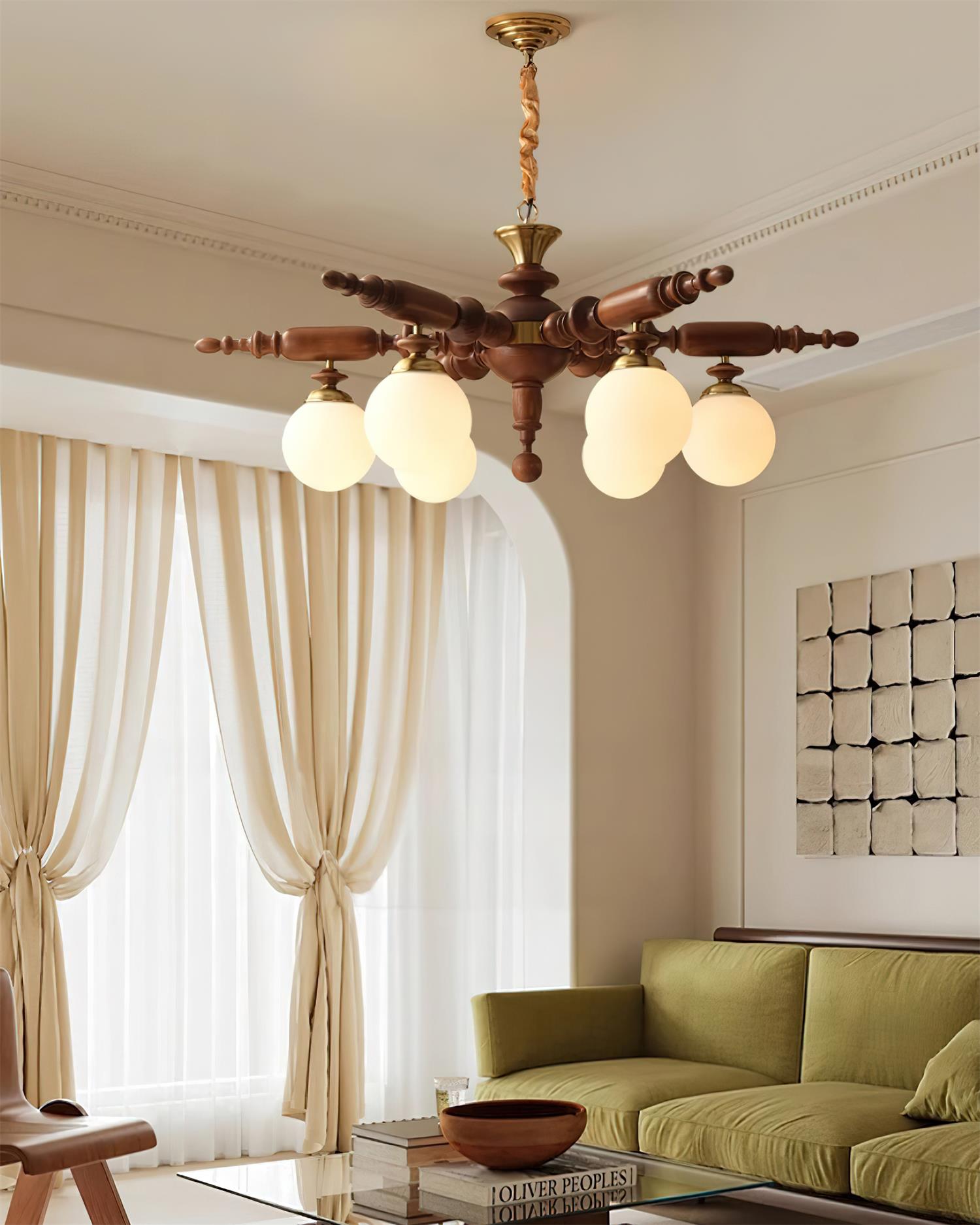 Juvian Wooden Chandelier - Neutralighting