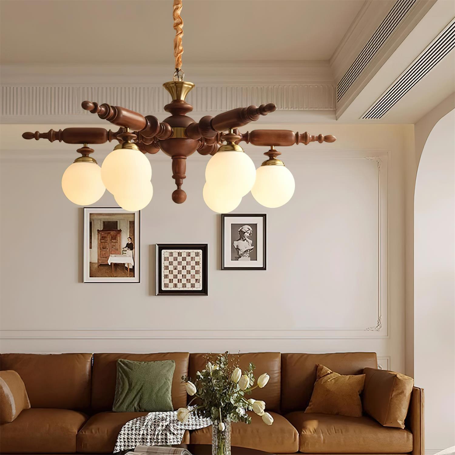 Juvian Wooden Chandelier - Neutralighting