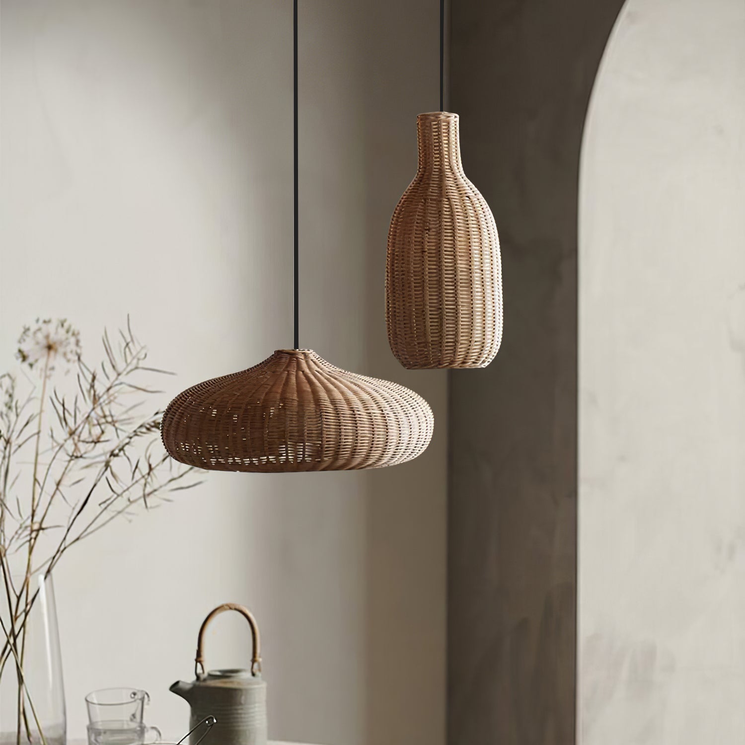 Savana Rattan Pendant Light - Neutralighting