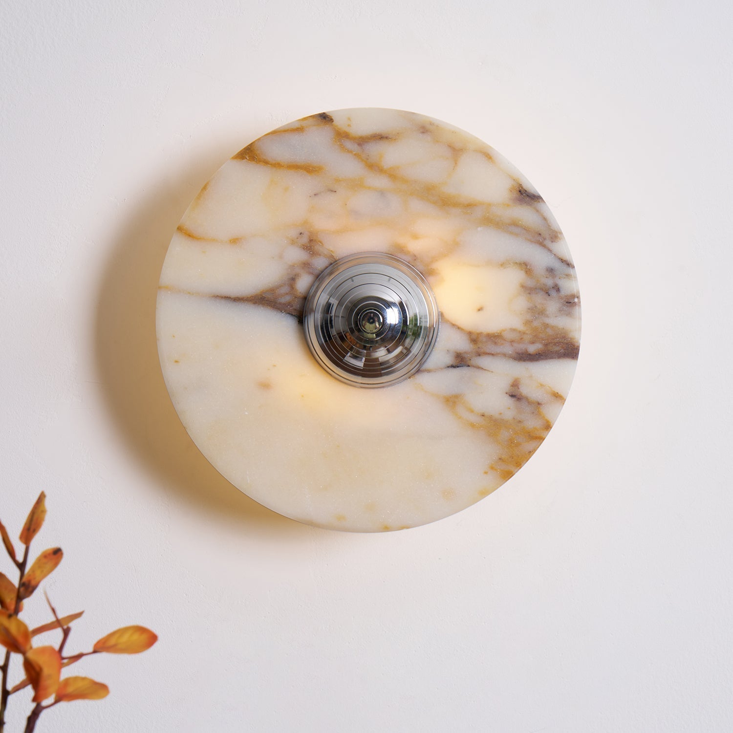Wall Lamp Marble Disc LED Modern Light Fixture Multiple Colors - Neutralighting