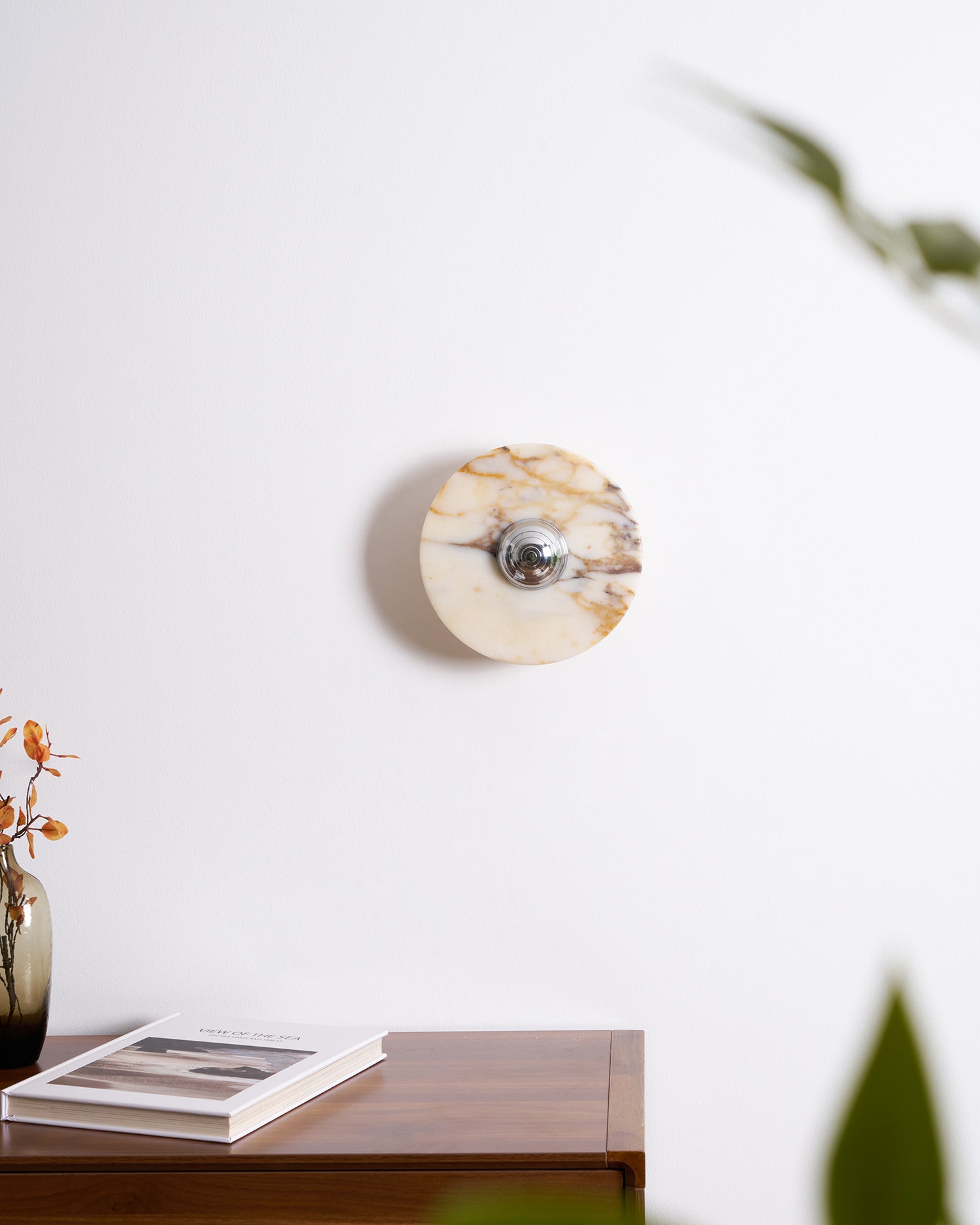 Wall Lamp Marble Disc LED Modern Light Fixture Multiple Colors - Neutralighting