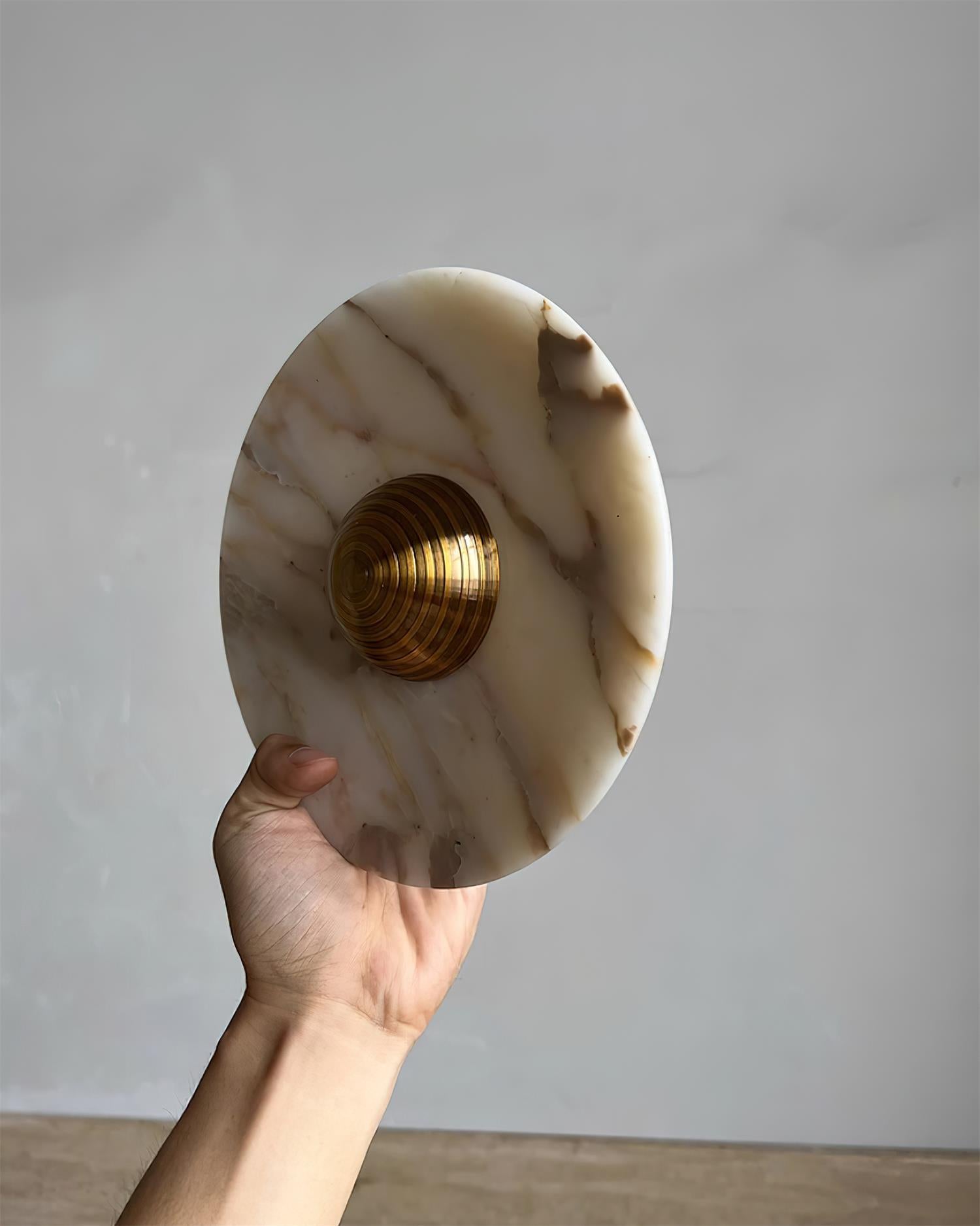 Wall Lamp Marble Disc LED Modern Light Fixture Multiple Colors - Neutralighting