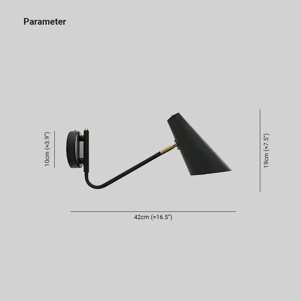Epoch Rotatable Wall Lamp, Black & White & Gold, Bedroom - Neutralighting