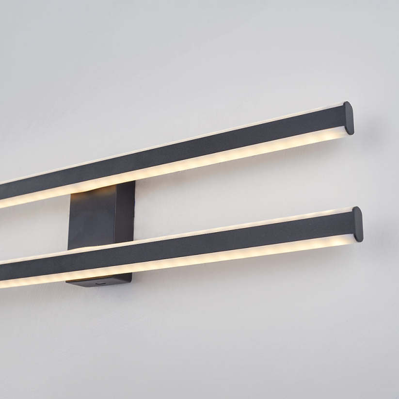 Arisha Modern Minimaliste Flush Mount Ceiling Light, Double-Linear - Neutralighting