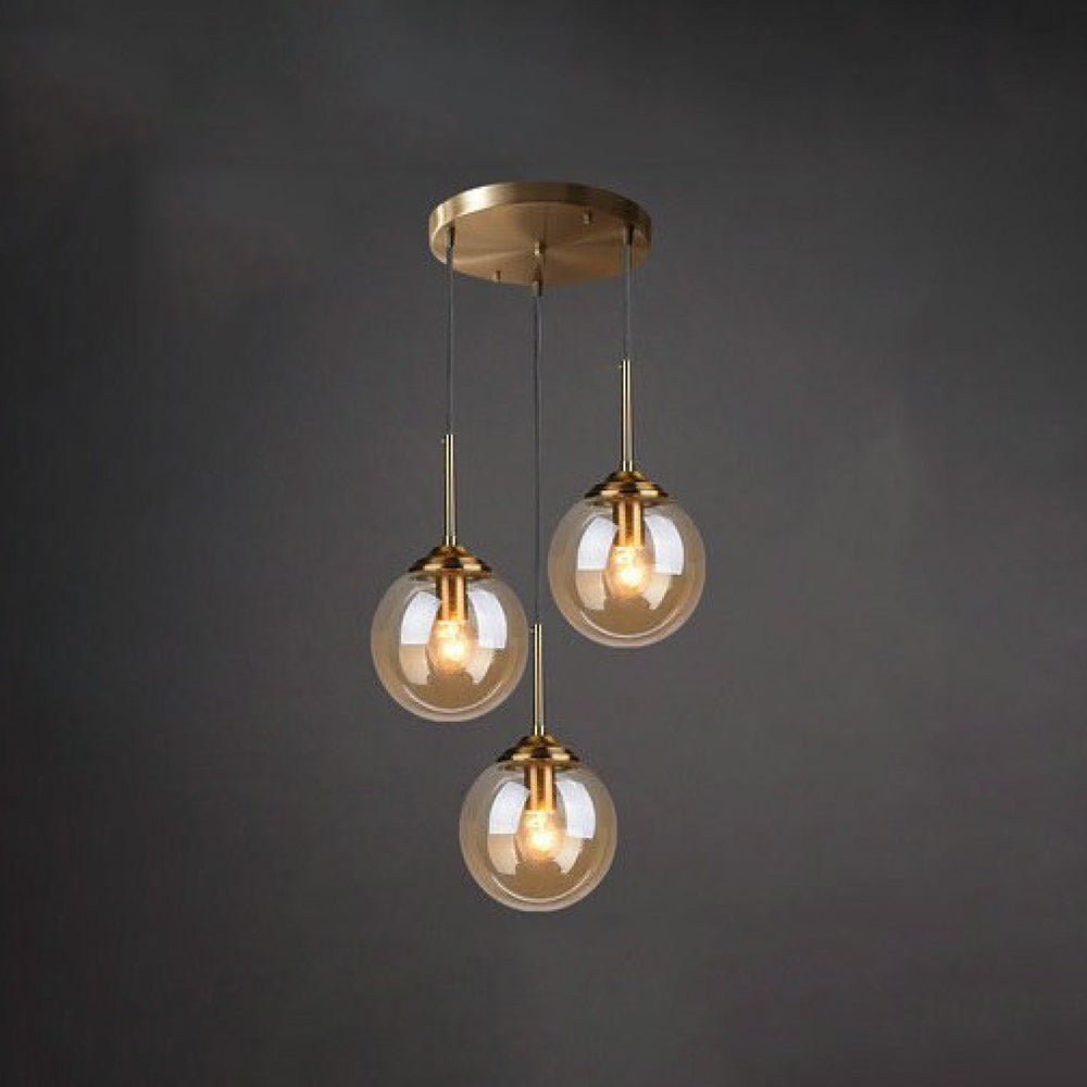Valentina Designer Bubble Glass Pendant Light, Smoke/Clear/Amber - Neutralighting