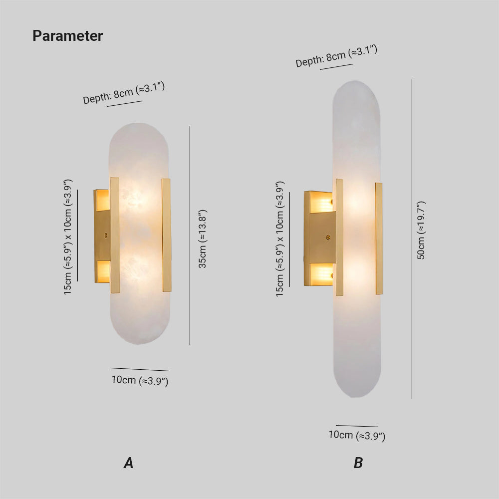 Veo Luxury Alabaster Wall Lamp