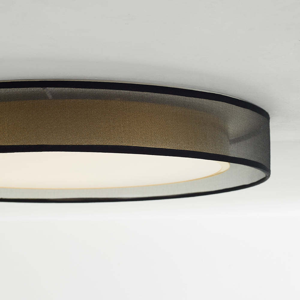 Arisha Nordic Modern Round LED Flush Mount Ceiling Light, Gold Copper - Neutralighting