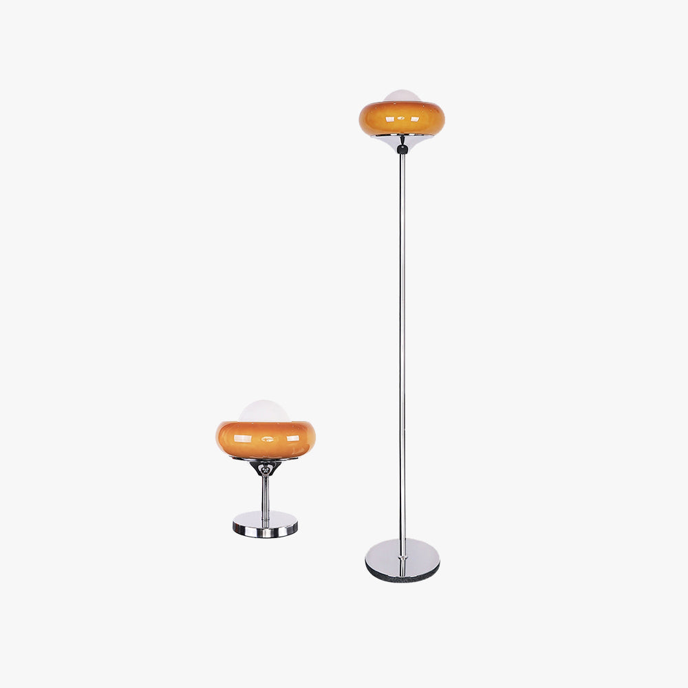 Morandi Modern Stained Glass Tall Floor Lamp - Neutralighting