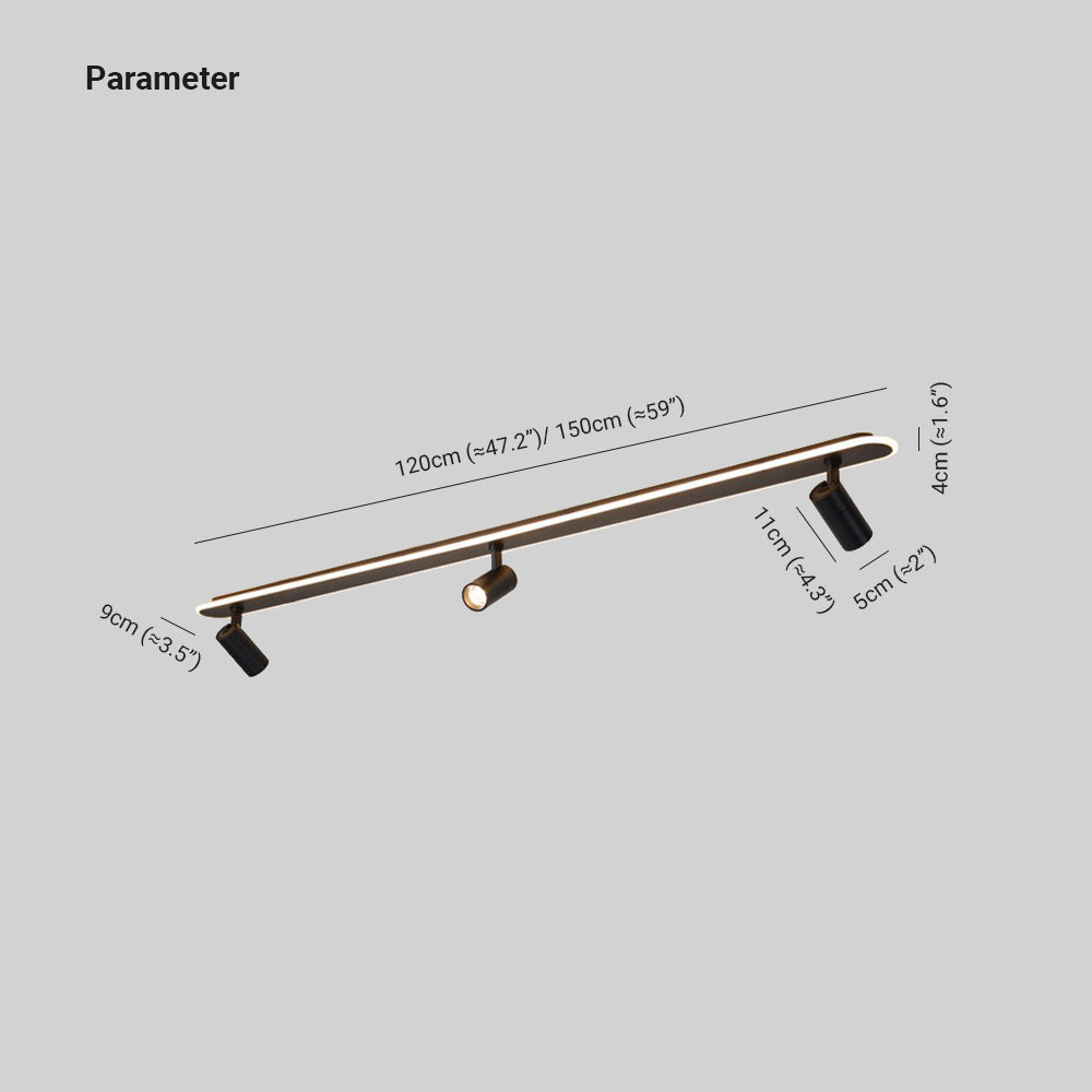 Aim Ceiling Light 120/150 cm Spotlight for Hallway & Living Room - Neutralighting