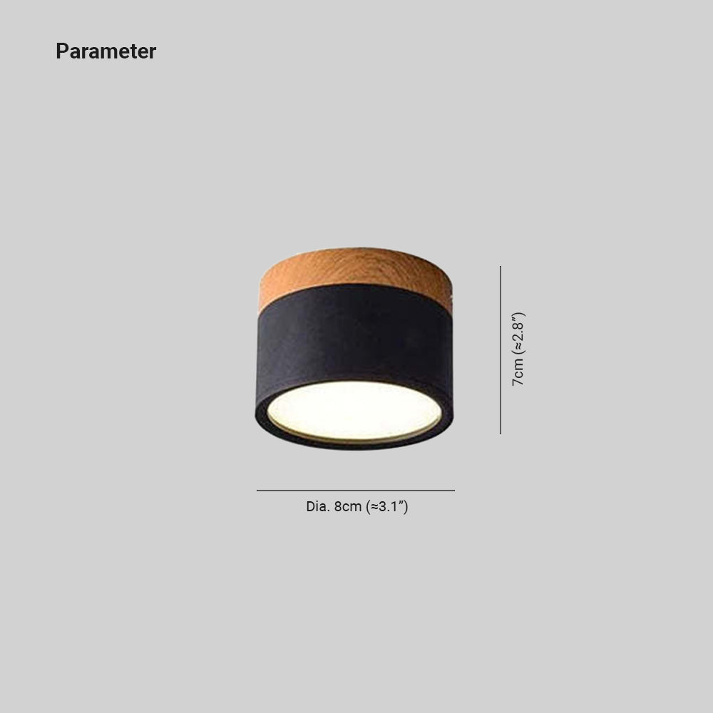 Jojo Cylindrical Flush Mount Ceiling Light - Neutralighting
