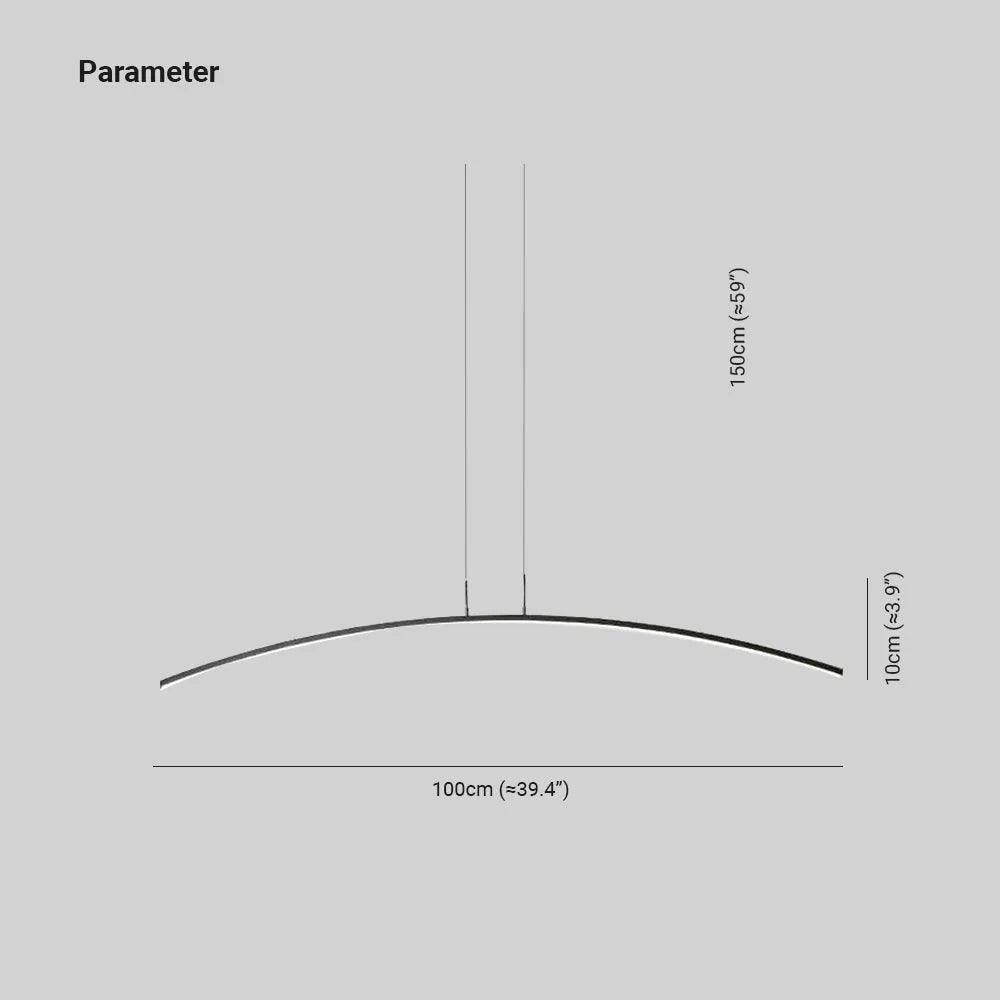 Floa Minimalist Linear Metal Remote Control Pendant Light - Neutralighting