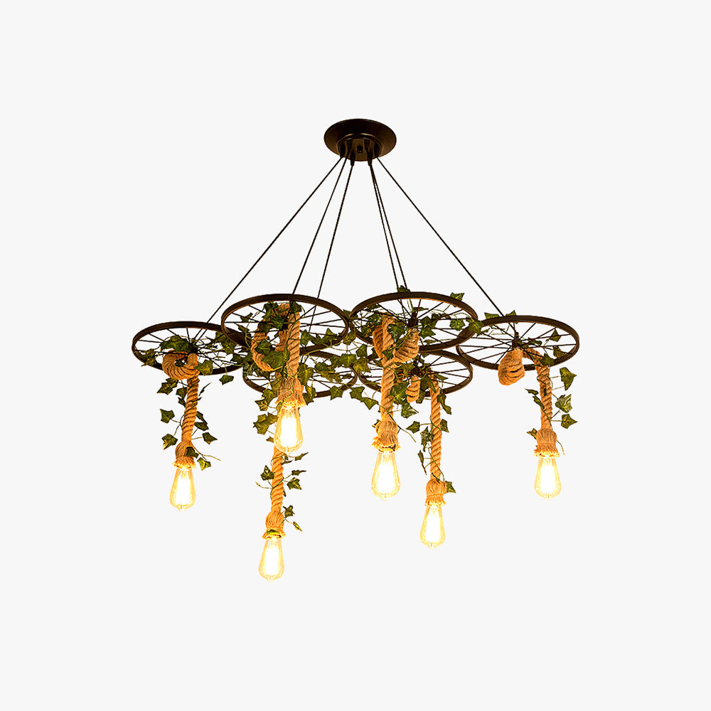 Arisha Industrial LED Chandelier Black Bar/Living Room - Neutralighting
