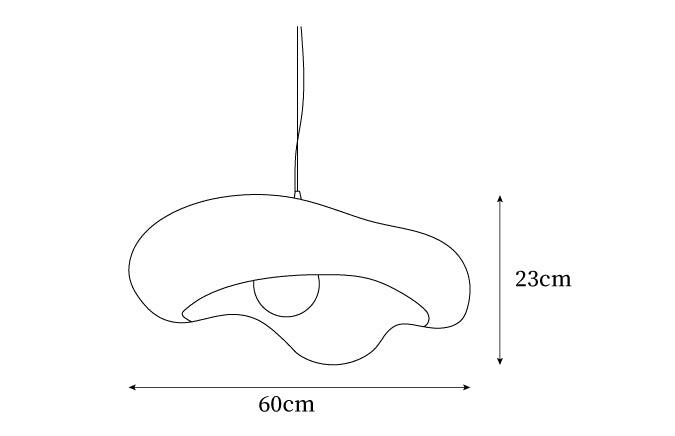 Pendant Lamp Resin in Organic Shape for Modern Interiors Natural - Neutralighting