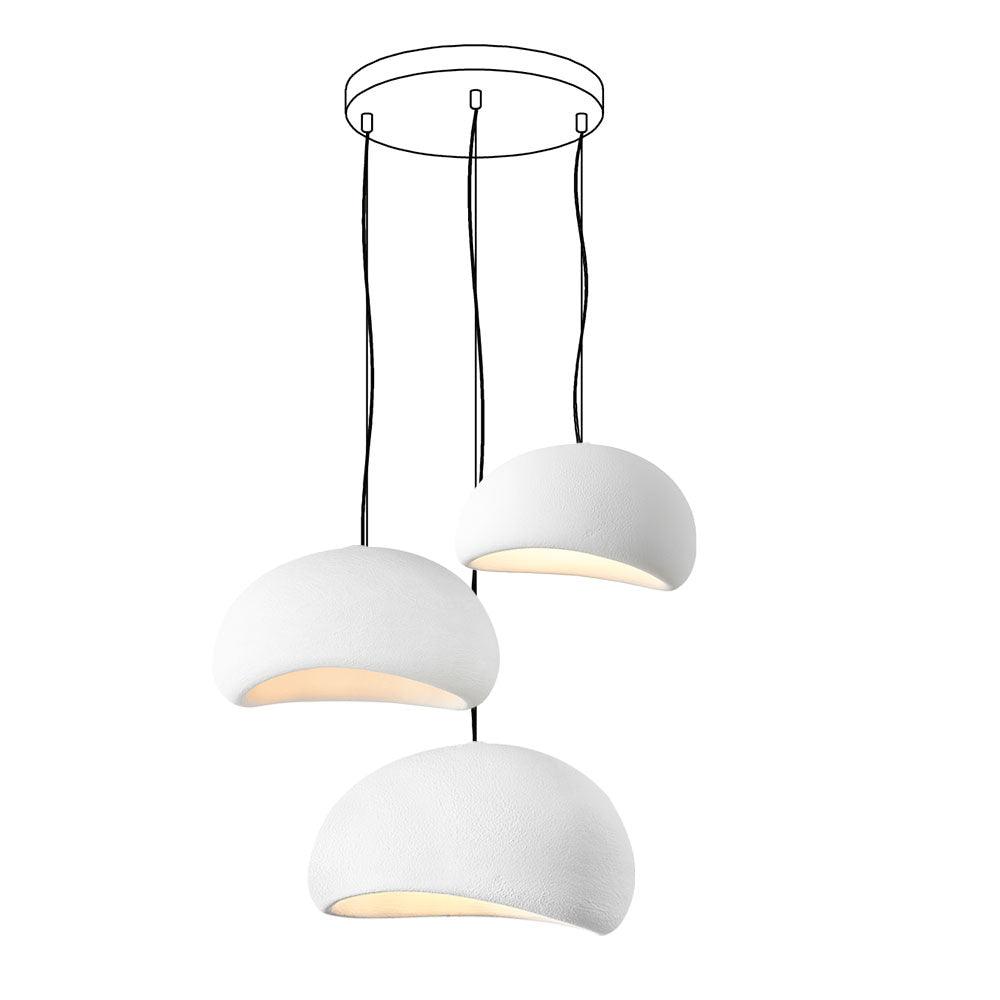 Chandelier Wabi-Sabi Pebble Cluster Organic Form Minimalist Artistic - Neutralighting