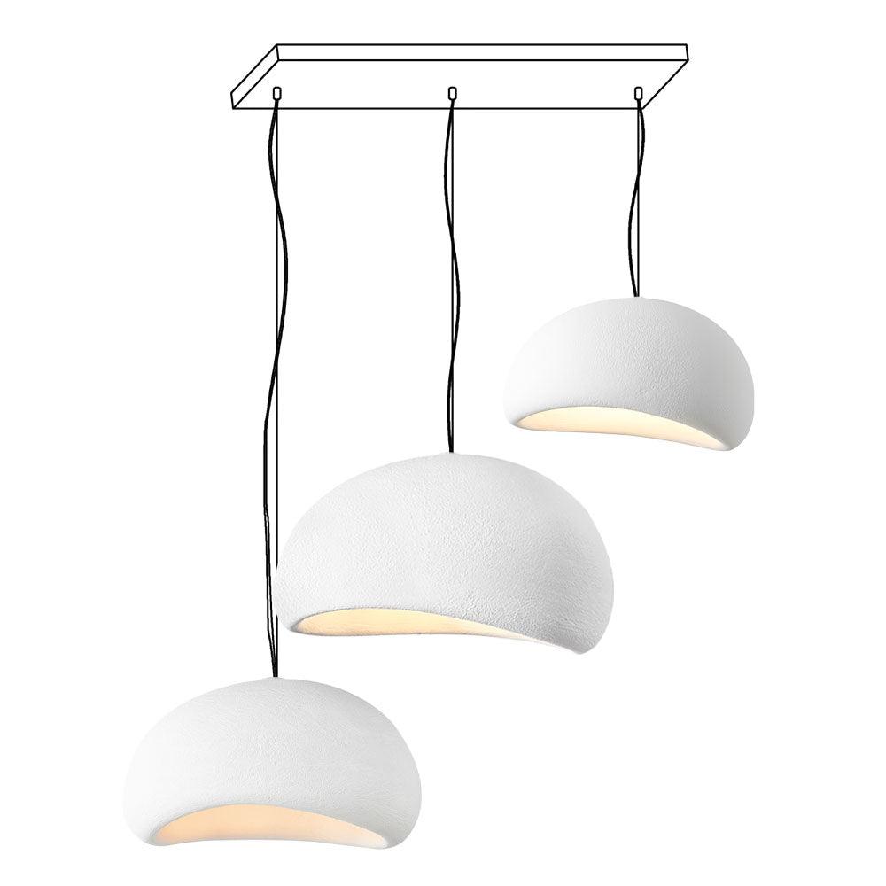 Chandelier Wabi-Sabi Pebble Cluster Organic Form Minimalist Artistic - Neutralighting