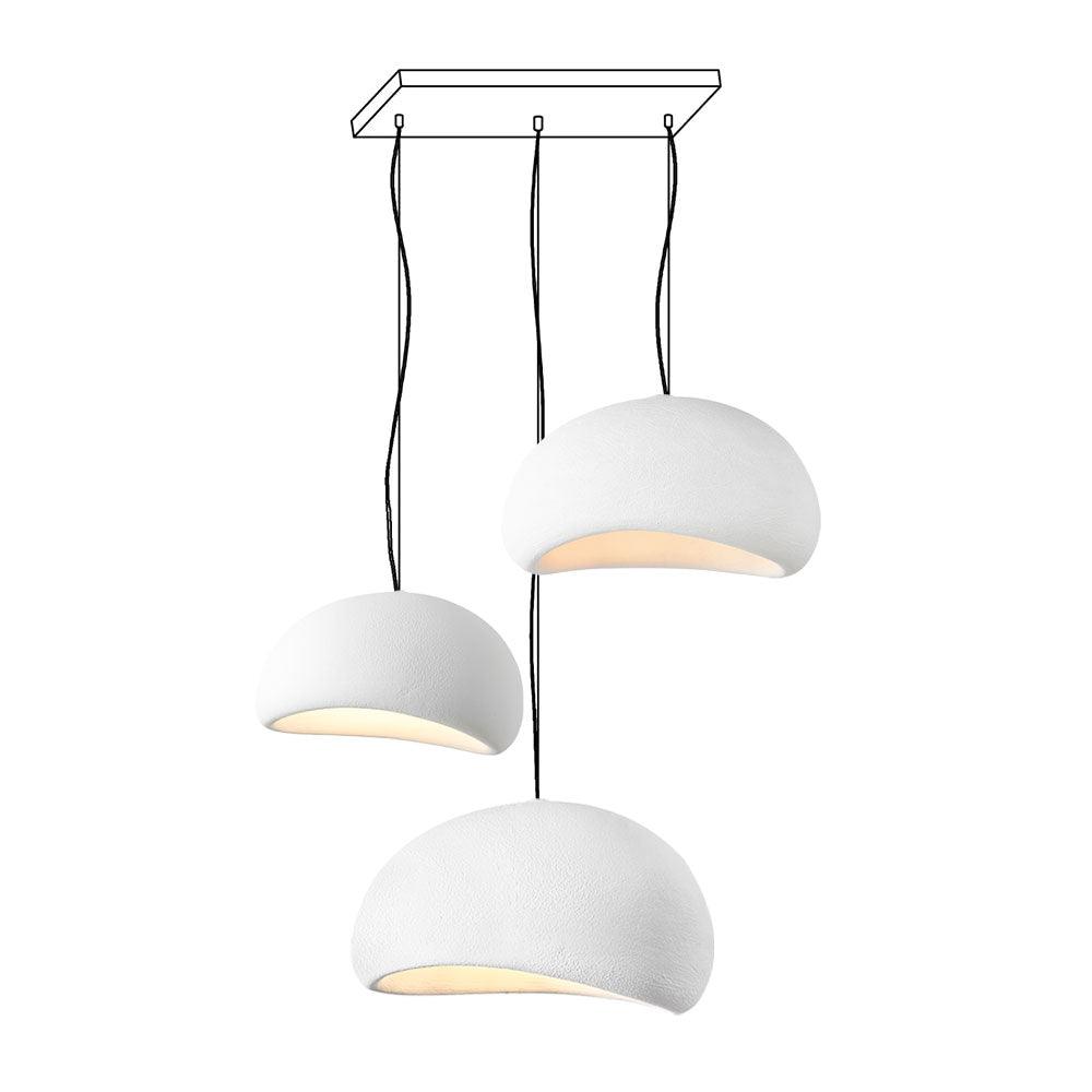 Chandelier Wabi-Sabi Pebble Cluster Organic Form Minimalist Artistic - Neutralighting