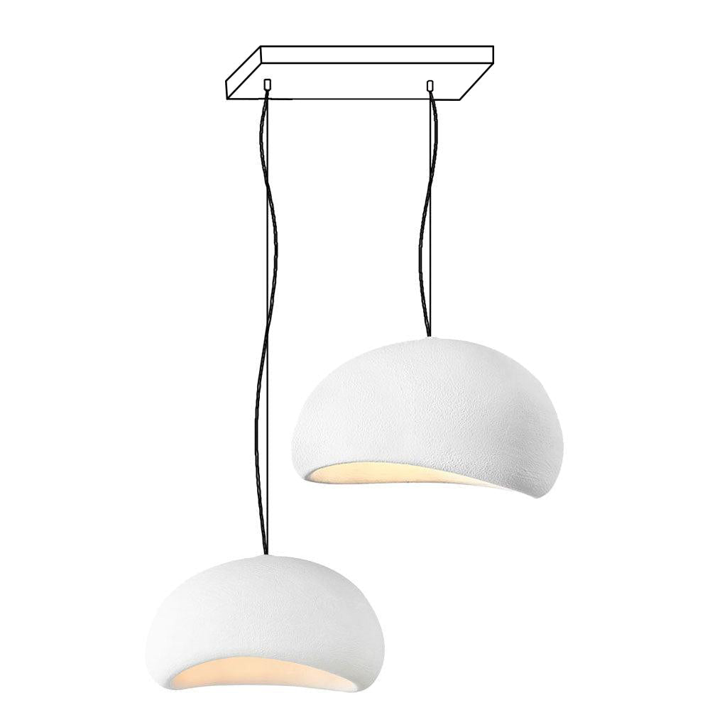 Chandelier Wabi-Sabi Pebble Cluster Organic Form Minimalist Artistic - Neutralighting