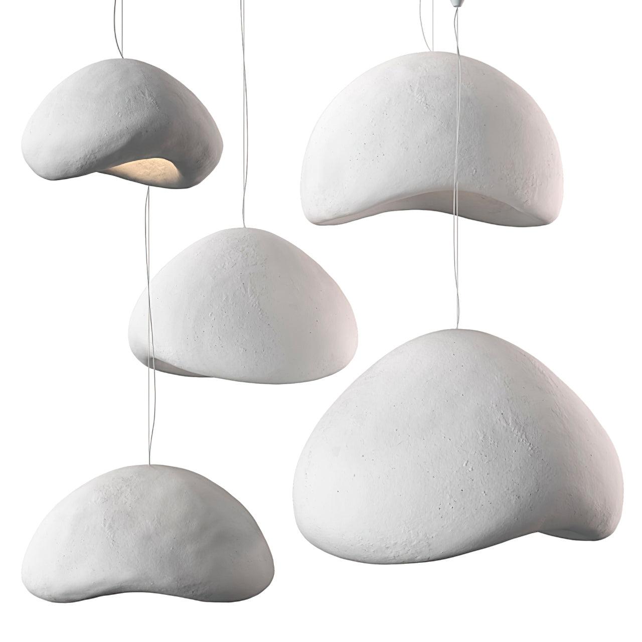 Chandelier Wabi-Sabi Pebble Cluster Organic Form Minimalist Artistic - Neutralighting