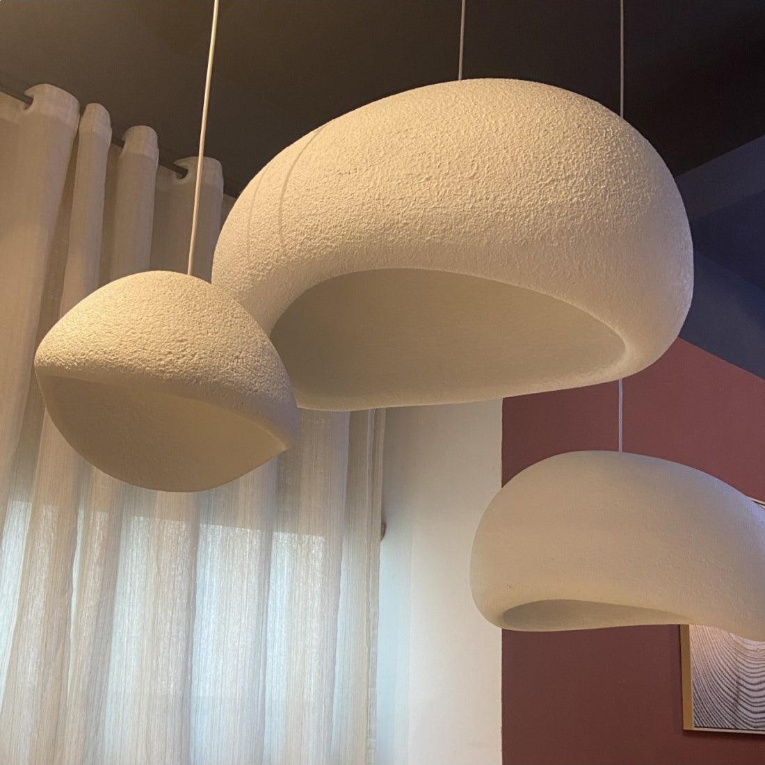 Chandelier Wabi-Sabi Pebble Cluster Organic Form Minimalist Artistic - Neutralighting