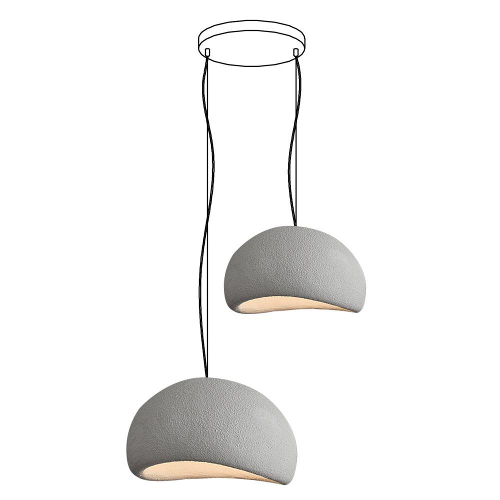 Chandelier Wabi-Sabi Pebble Cluster Organic Form Minimalist Artistic - Neutralighting