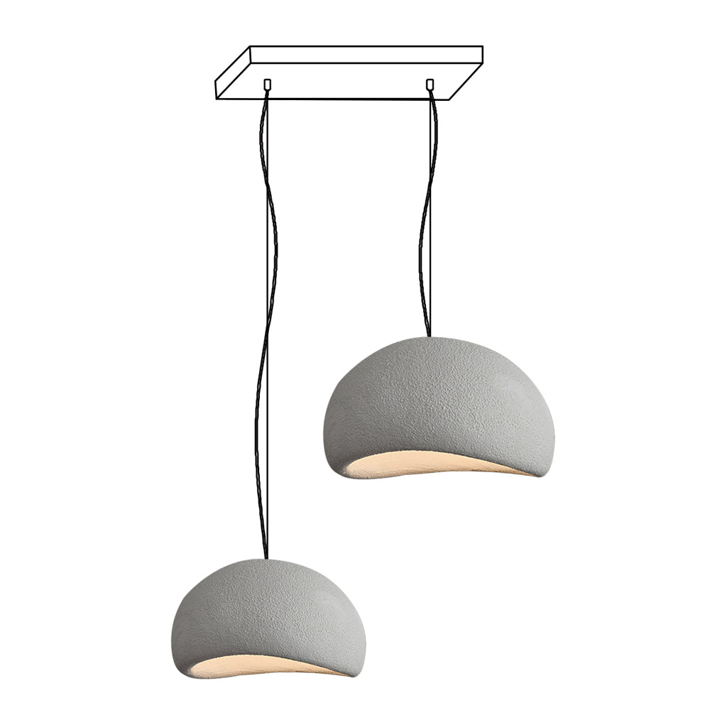 Chandelier Wabi-Sabi Pebble Cluster Organic Form Minimalist Artistic - Neutralighting