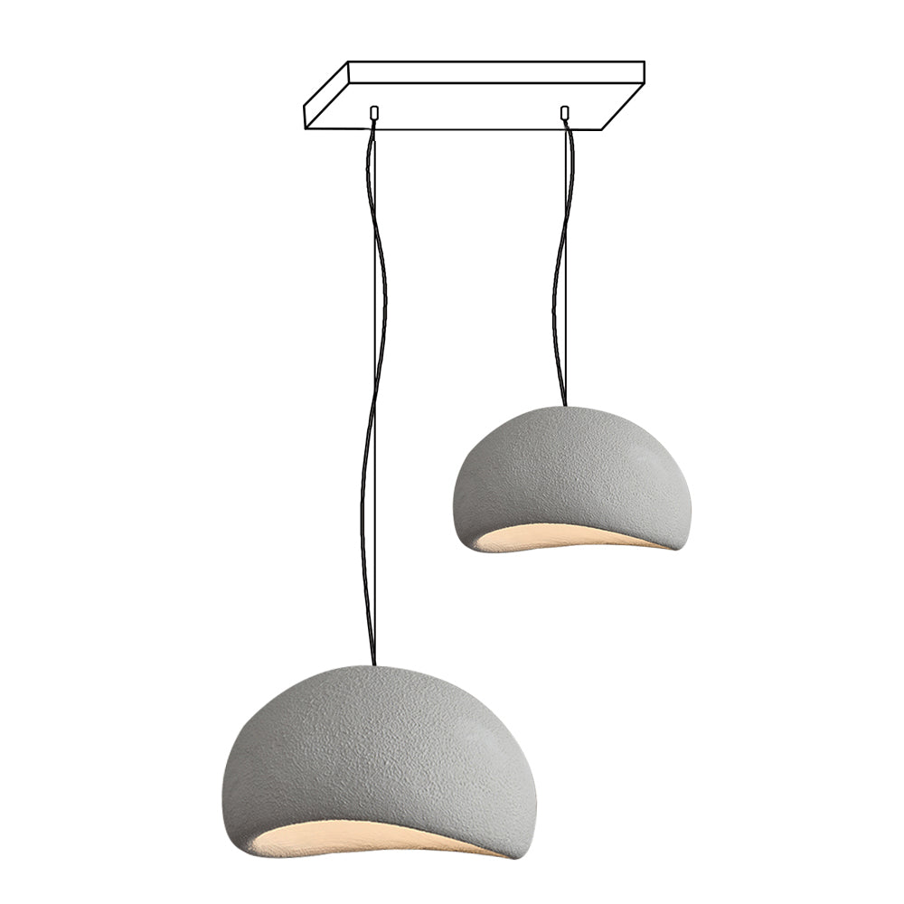 Chandelier Wabi-Sabi Pebble Cluster Organic Form Minimalist Artistic - Neutralighting