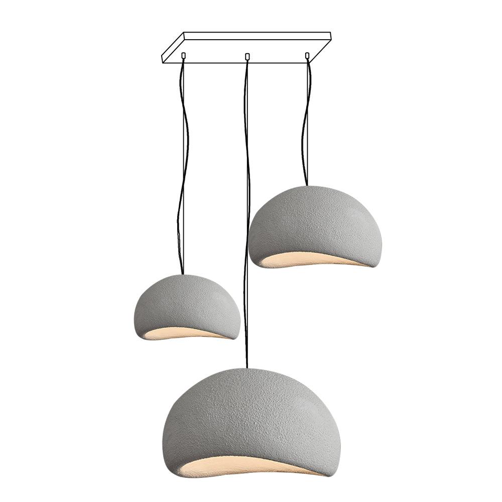 Chandelier Wabi-Sabi Pebble Cluster Organic Form Minimalist Artistic - Neutralighting