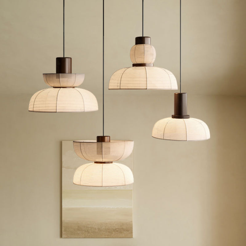 Ritta Pendant Light Neutral Paper Modern Fabric White - Neutralighting