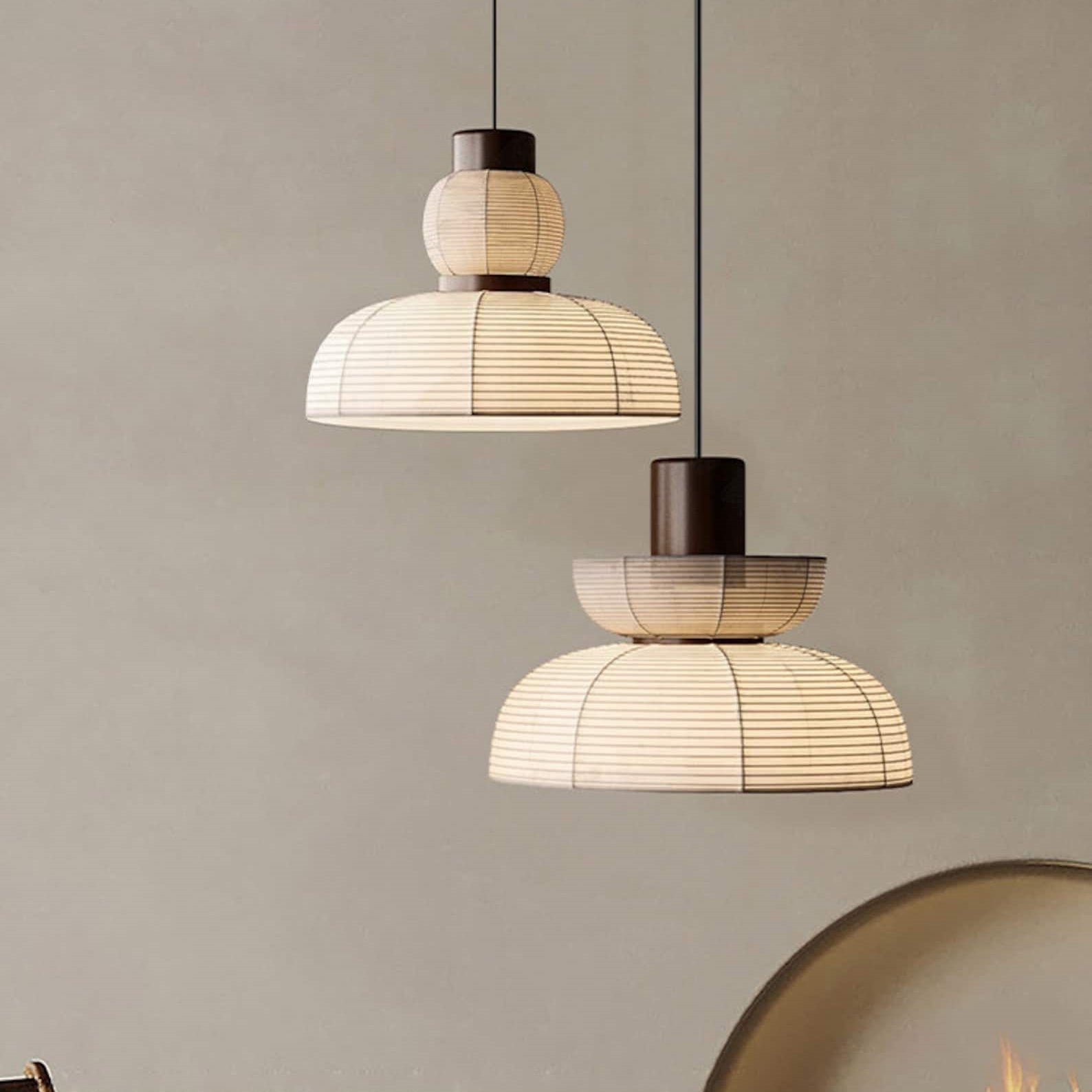 Ritta Pendant Light Neutral Paper Modern Fabric White - Neutralighting