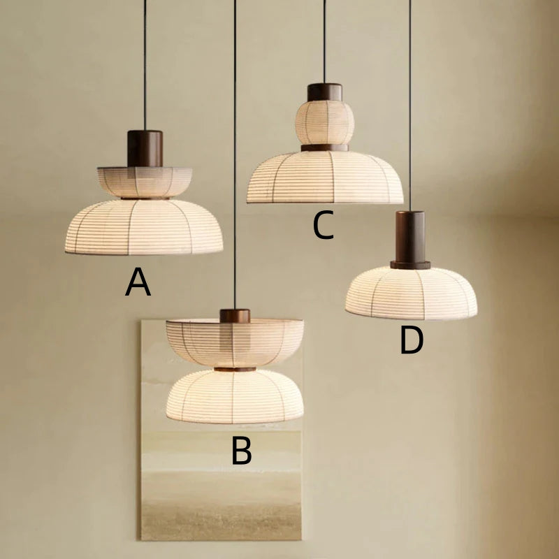 Ritta Pendant Light Neutral Paper Modern Fabric White - Neutralighting