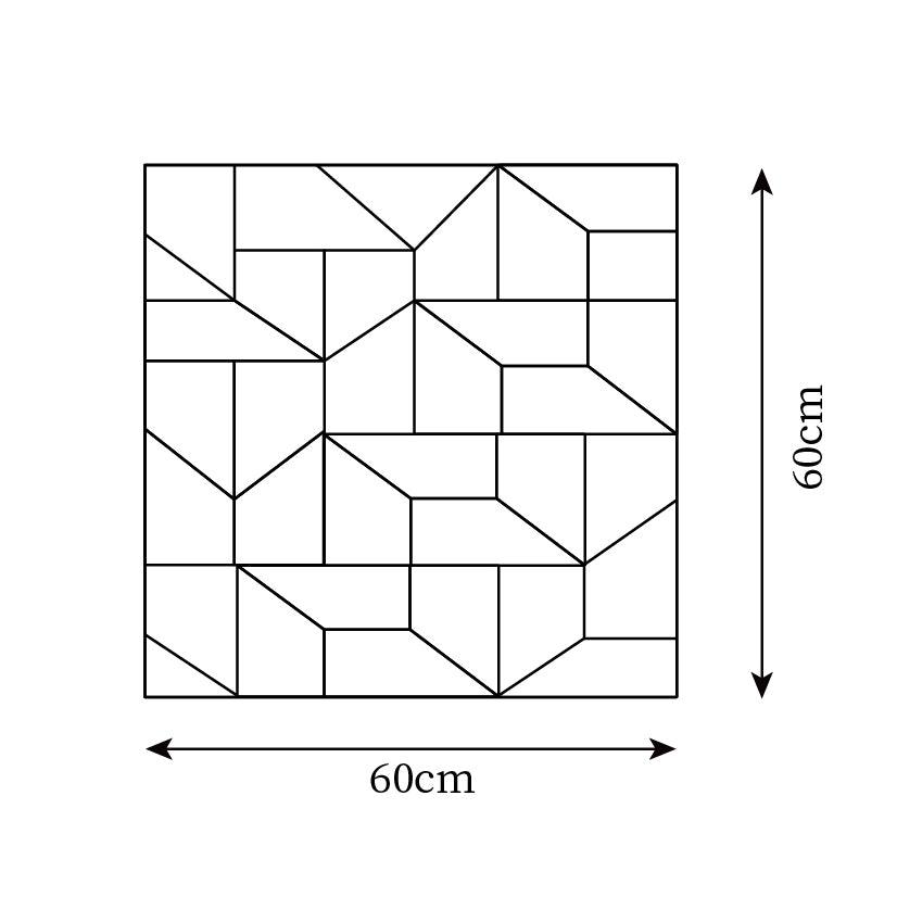Wall Lamp 3D Geometric Panels Layered Light Art Remote Dimming Modern - Neutralighting