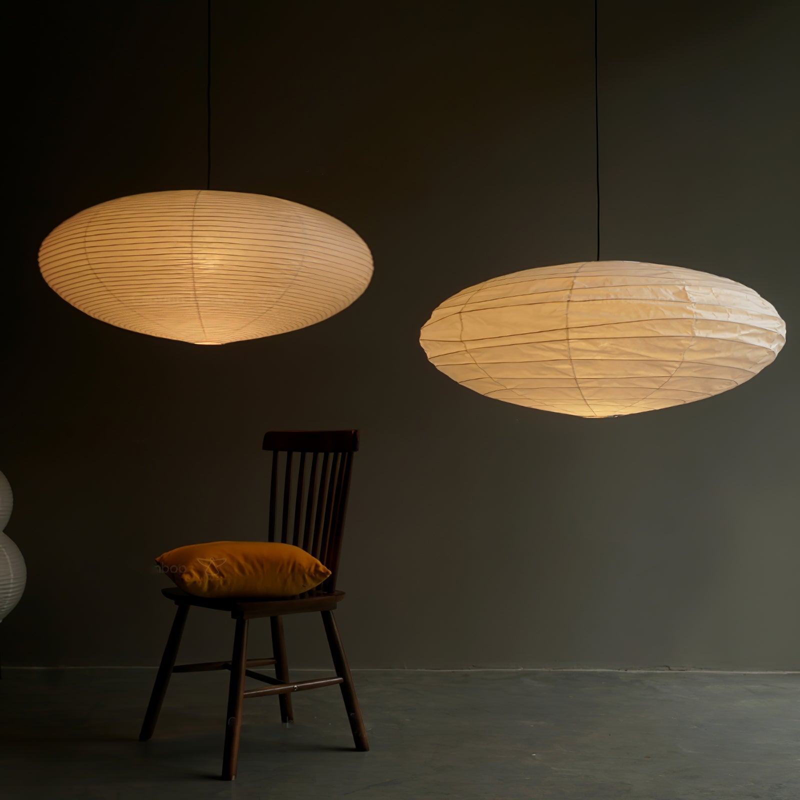 Sente Washi Paper Swag Pendant Light - Neutralighting