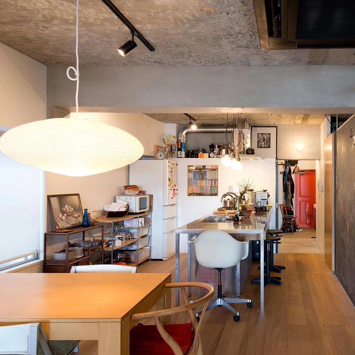 Sente Washi Paper Swag Pendant Light - Neutralighting