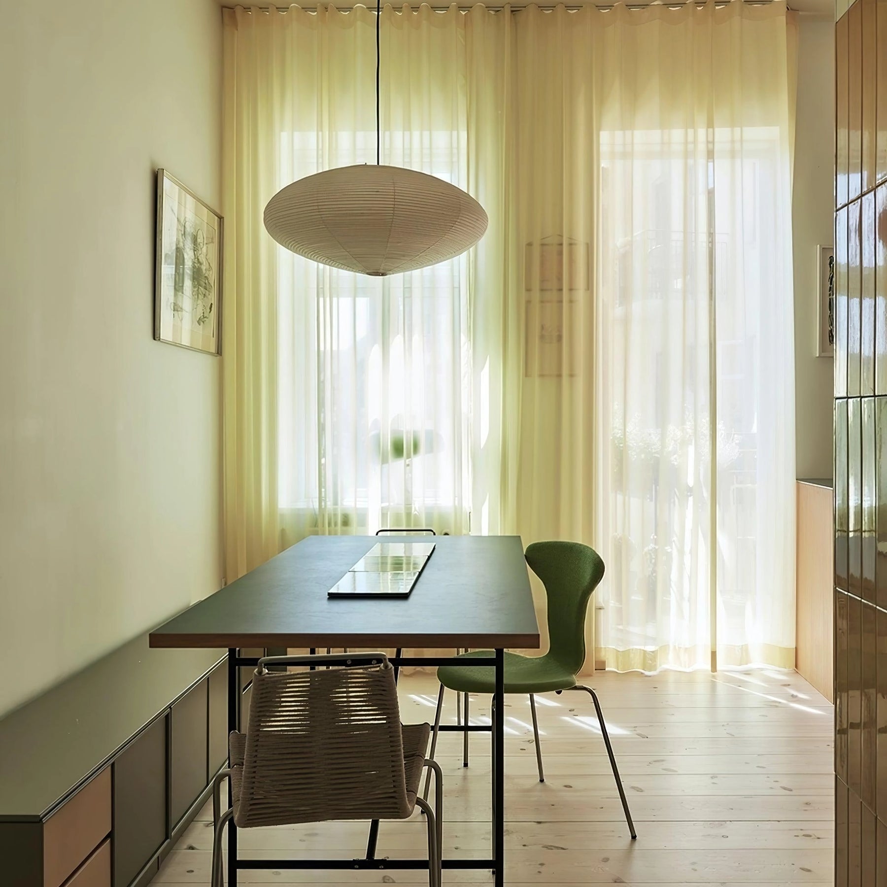 Sente Washi Paper Swag Pendant Light - Neutralighting
