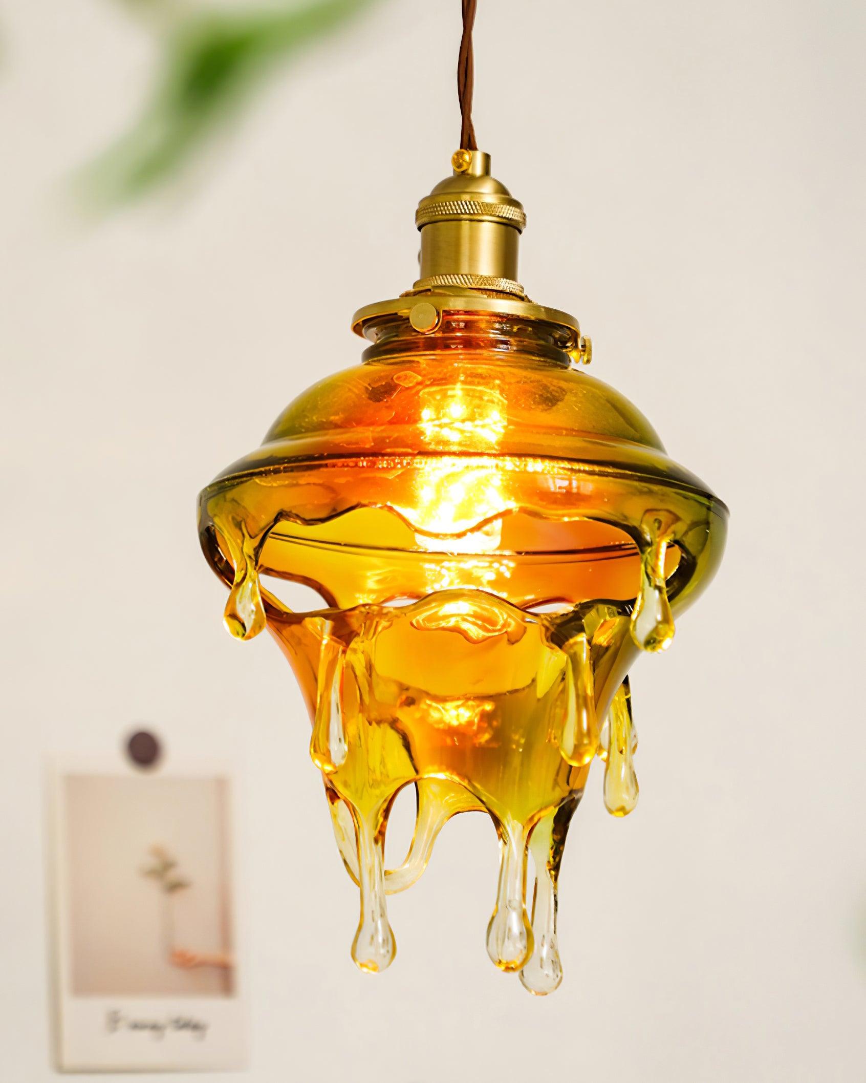 Pendant Lamp Iridescent Water Drop Shade Artistic Glow Contemporary - Neutralighting