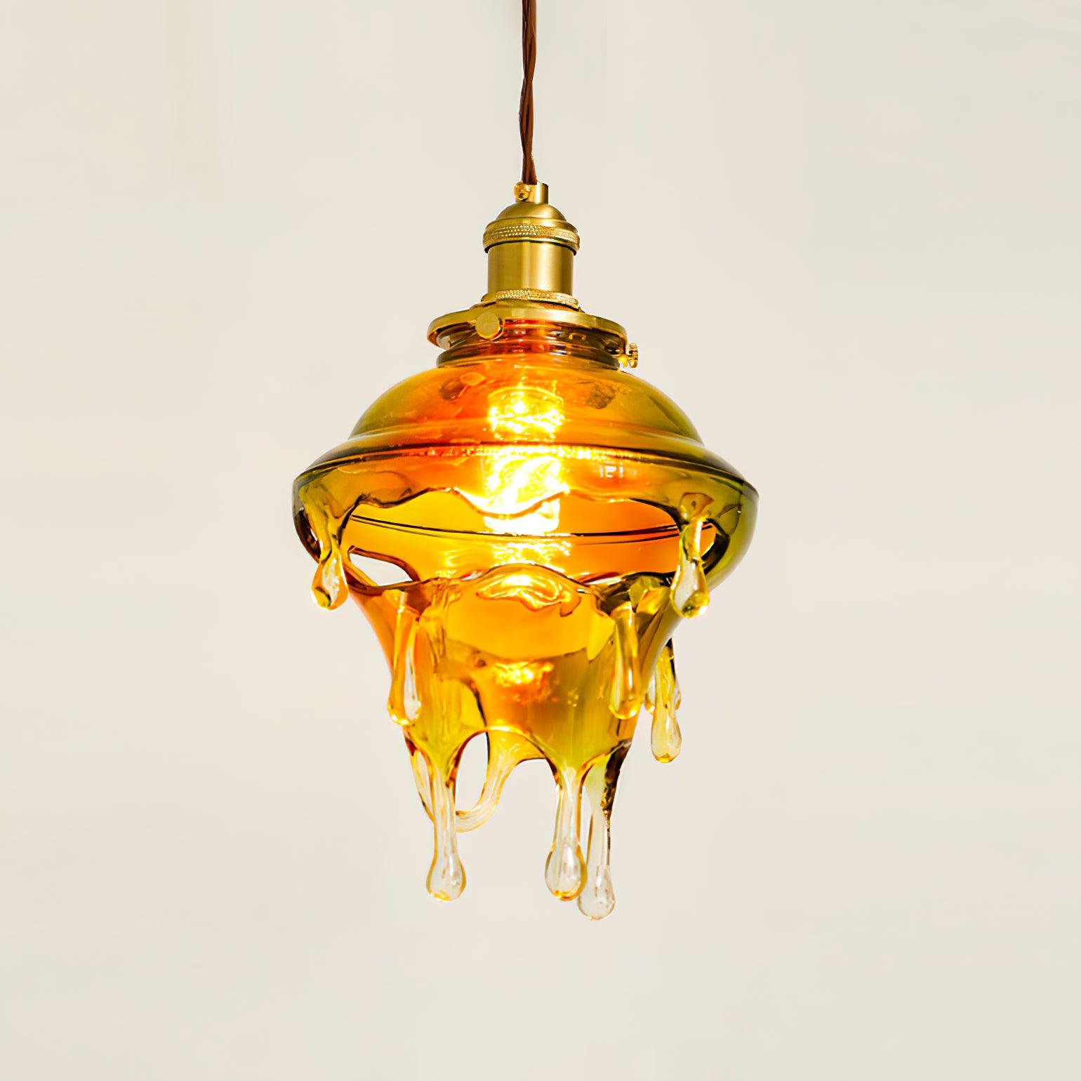 Pendant Lamp Iridescent Water Drop Shade Artistic Glow Contemporary - Neutralighting
