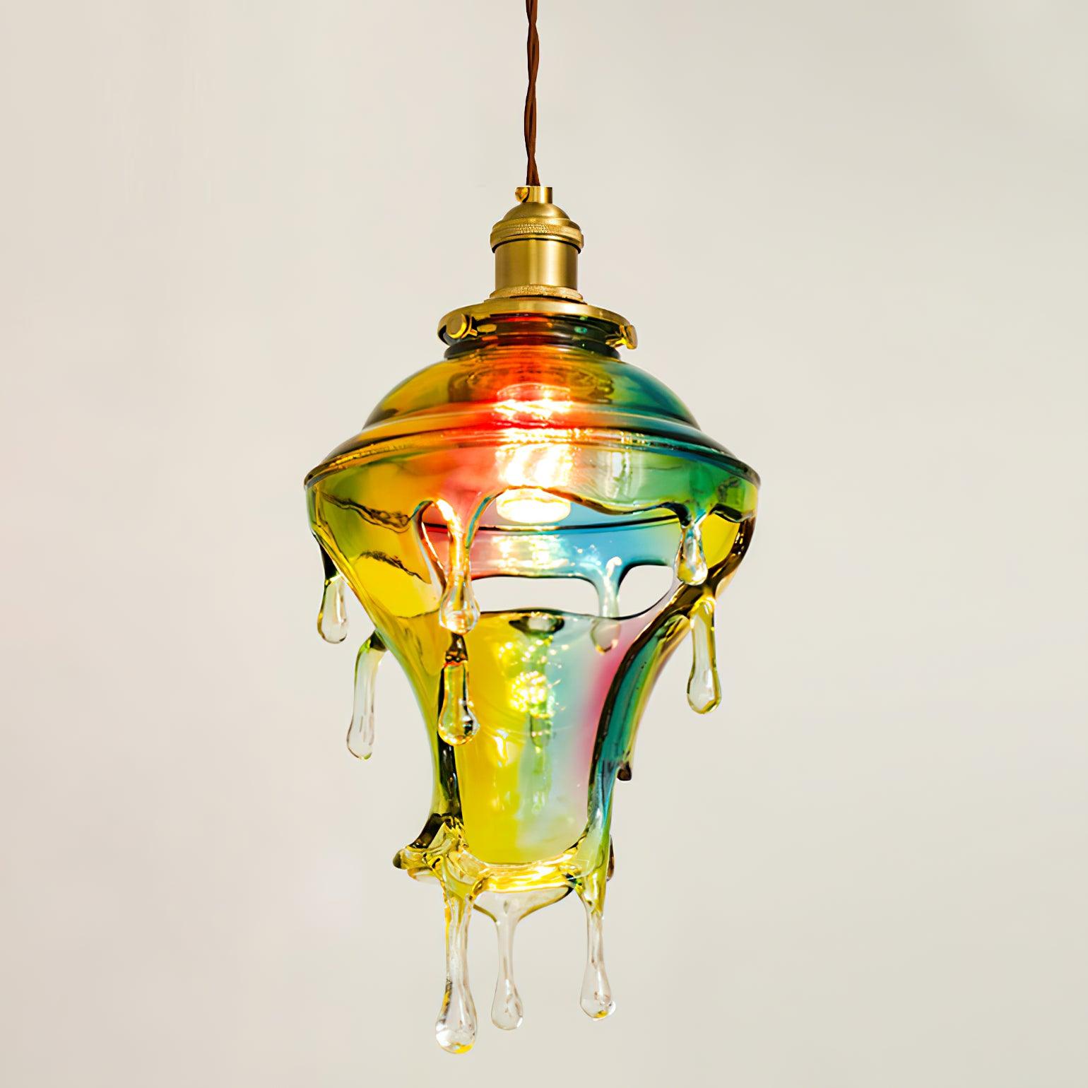 Pendant Lamp Iridescent Water Drop Shade Artistic Glow Contemporary - Neutralighting