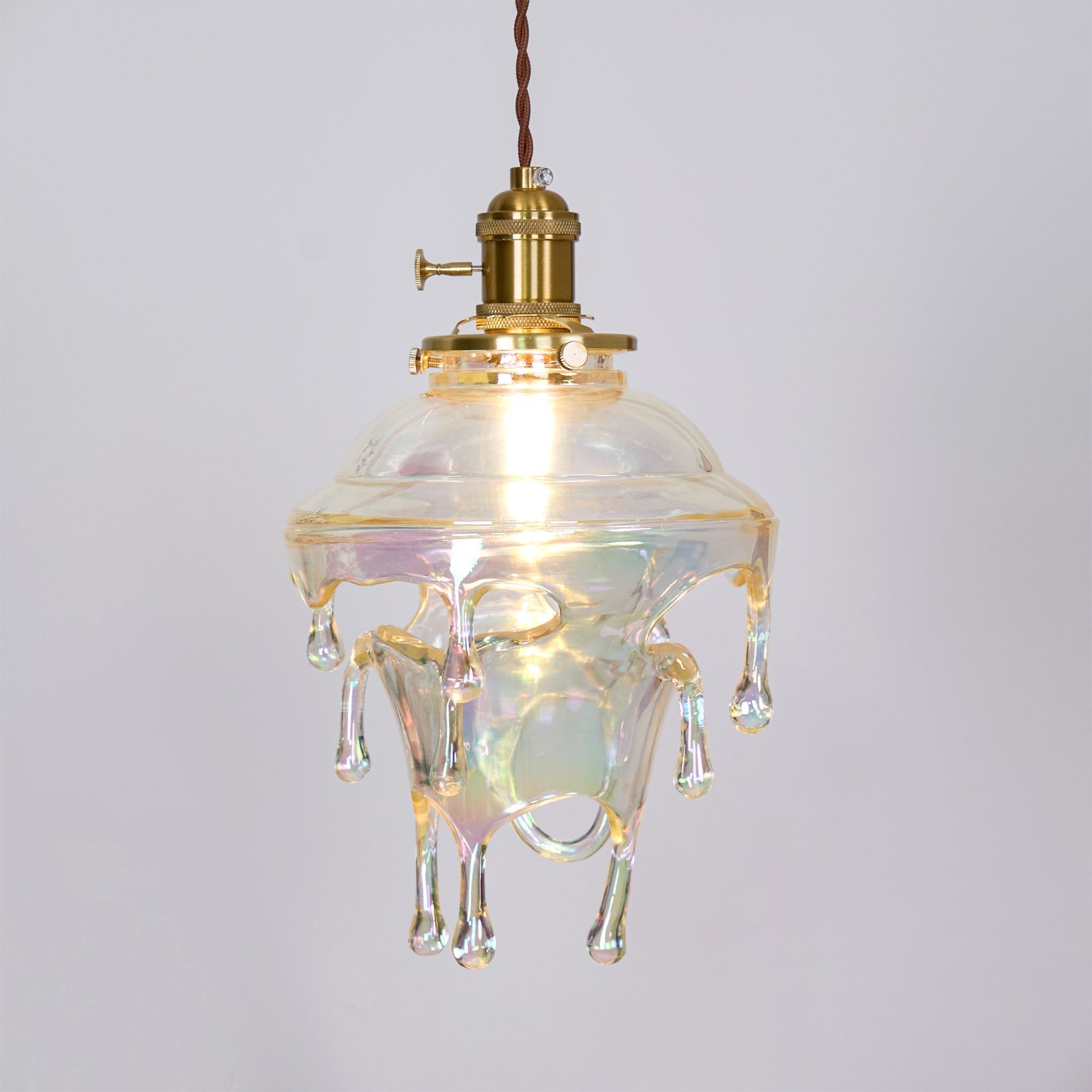 Pendant Lamp Iridescent Water Drop Shade Artistic Glow Contemporary - Neutralighting