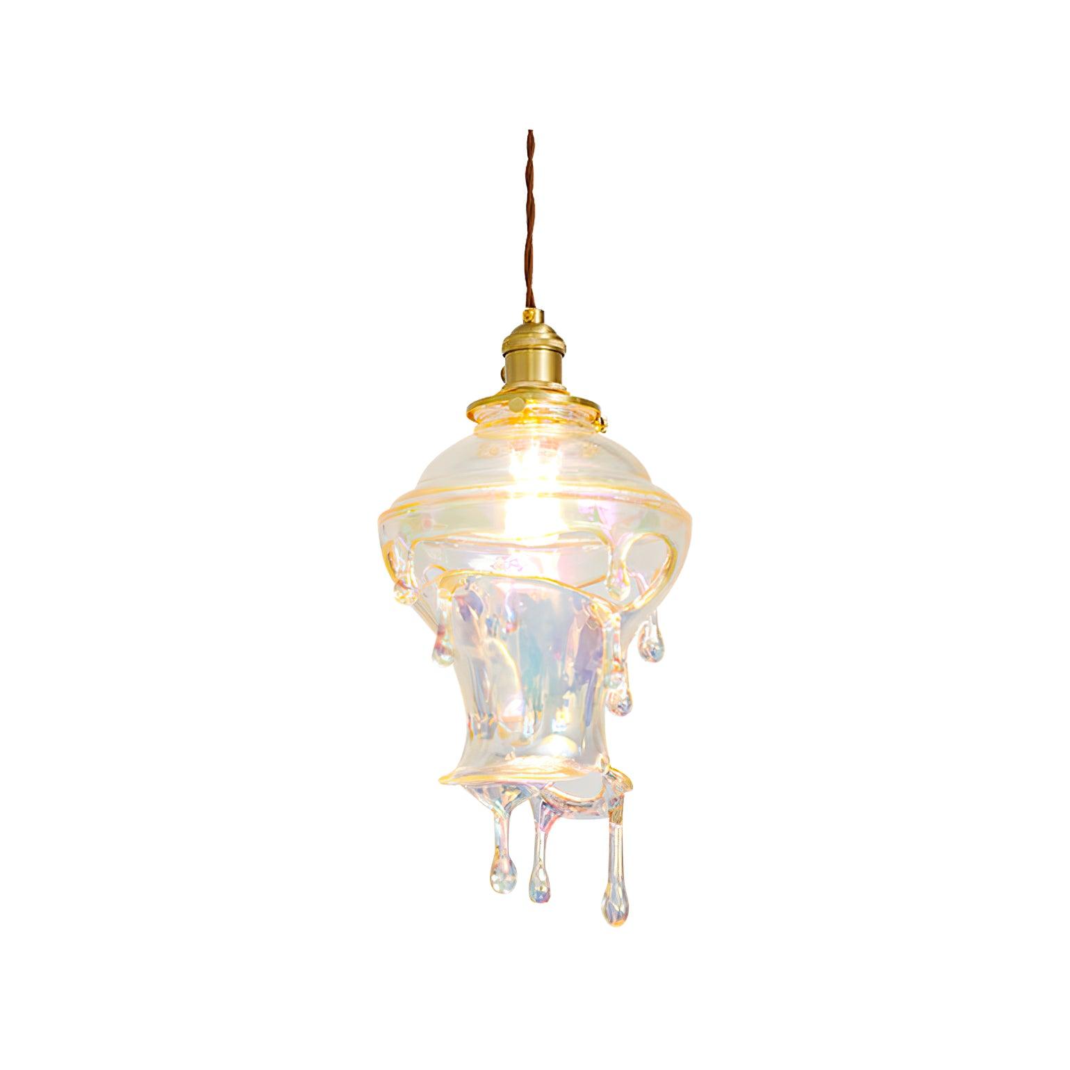 Pendant Lamp Iridescent Water Drop Shade Artistic Glow Contemporary - Neutralighting