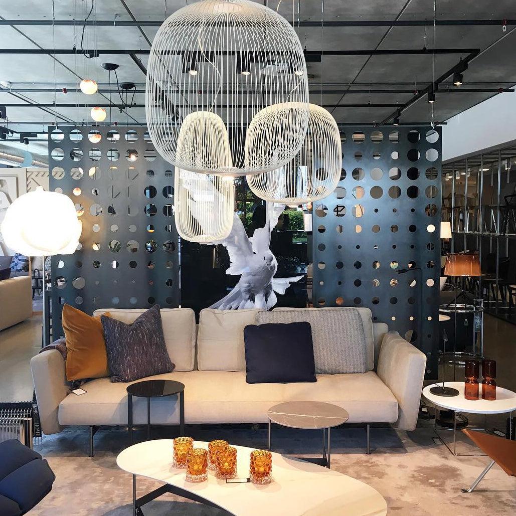 Aero Lightweight Spokes Cage Pendant Light - Neutralighting